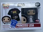 Funko Pop & M Tee: Retro PRINCESS LEIA Star Wars Target Con 2023 Exclusive