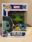 Funko POP! Marvel #147 She-Hulk Glow in the Dark Comikaze Exclusive w/Protector