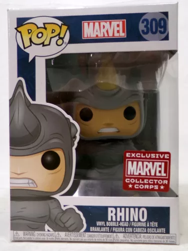 Funko Pop! Marvel 309 Rhino Marvel Collector Corps Exclusive Vinyl Figure