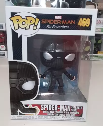 Funko Pop! Marvel #469 Spider-Man (Stealth Suit) - Far From Home - Free Shipping