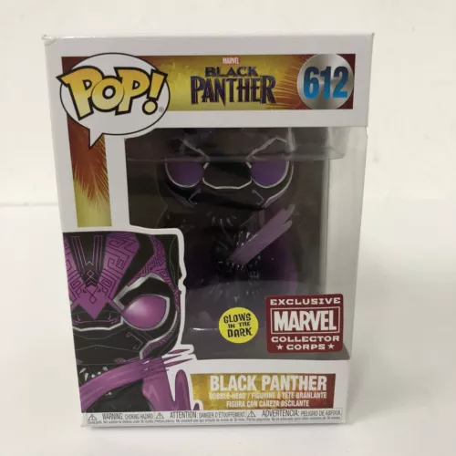 Funko Pop! Marvel #612 - Black Panther (GITD) (Marvel Collector Corps Exclusive)