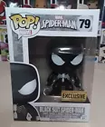 Funko Pop! Marvel #79 Black Suit Spider-Man Walgreens Exclusive - Free Protector