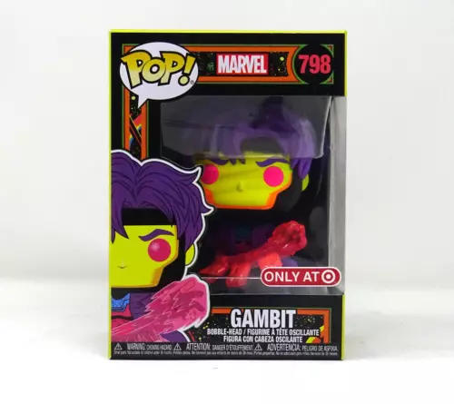 Funko POP! Marvel #798 GAMBIT  X-Men Classic Black Light Target Exclusive Figure