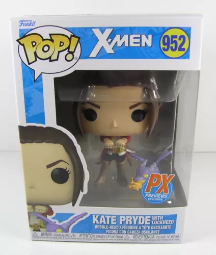Funko Pop Marvel #952 X-Men Kate Pryde with Lockheed Previews Ex Vinyl Figure