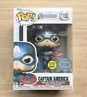 Funko Pop Marvel Avengers Endgame Captain America Metallic GITD #1198 +Protector