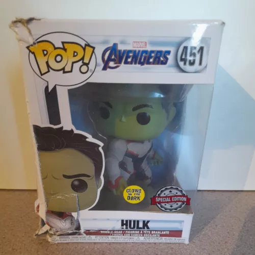 Funko Pop Marvel Avengers Endgame Hulk #451 Exclusive GITD