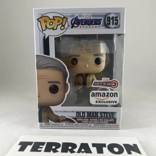 Funko Pop! Marvel Avengers Endgame Old Man Steve Captain America Amazon Exl #915