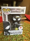 Funko Pop Marvel Black Suit Spider-man 79 GITD Walgreens Exclusive
