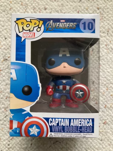 Funko Pop! Marvel CAPTAIN AMERICA 10 bobble-head -Avengers- Vaulted