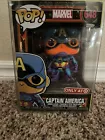 Funko Pop Marvel Captain America 648 Blacklight In Pop Protector