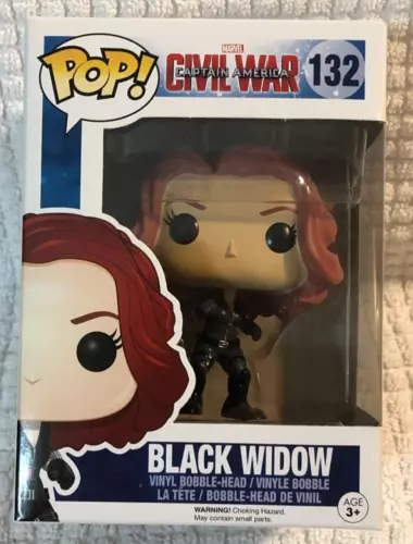 FUNKO POP  MARVEL CAPTAIN AMERICA - BLACK WIDOW # 132