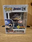 Funko Pop! Marvel- Captain America GITD- VOLCANO X Exclusive #1198 w/ Protector!