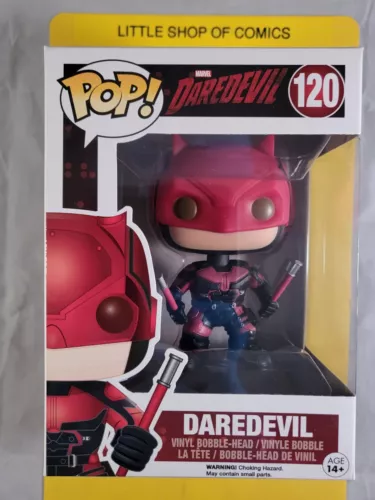 Funko Pop! Marvel Daredevil #120 (Vaulted) Vinyl Bobble-Head Figure See Photos