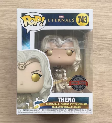 Funko Pop Marvel Eternals Thena With Swords #743 + Free Protector