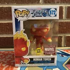 Funko Pop! Marvel Fantastic Four Human Torch #572 Collectors Corp GLOW Exclusive