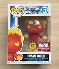 Funko Pop Marvel Fantastic Four Human Torch GITD MCC #572 + Free Protector