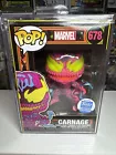Funko Pop Marvel Funko Shop Exclusive Black Light Carnage 678 Authentic +Protect