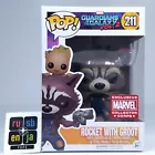 Funko Pop! Marvel Guardians of the Galaxy Rocket with Groot Collector Corps #211