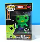 FUNKO POP MARVEL HULK BLACK LIGHT #822 POPCULTCHA EXCLUSIVE + PROTECTOR