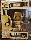 Funko Pop! Marvel Iron Fist (Gold) PX Exclusive #188 W/Protector