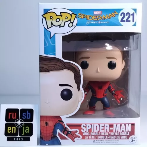 Funko Pop! Marvel Spider-Man Homecoming Spider-Man Unmasked #221