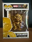 Funko POP! Marvel Studios #377 Captain America The First Ten Years Gold Chrome