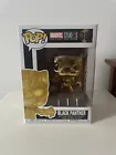 Funko POP Marvel Studios #383 Black Panther Gold Chrome Vinyl Figure H03