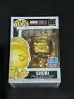 FUNKO POP! Marvel Studios First TEN YEARS SHURI Ltd Gold Bobble-Head #393 BNIB
