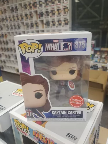 Funko Pop! Marvel What If? Captain Carter #875 Gamestop Exclusive