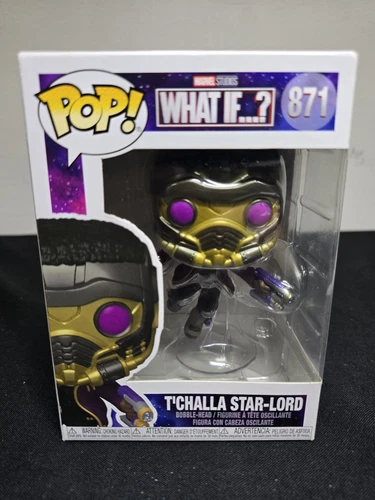 Funko Pop! Marvel: What If..? TChalla Star-Lord #871 - Vinyl Bobble-Head Figure