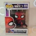 Funko Pop Marvel What If? Zombie Hunter Spidey Metallic #945 With Protector