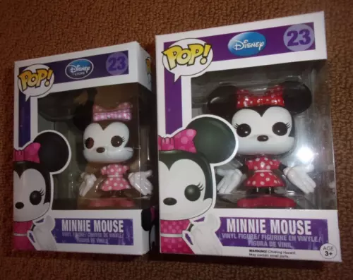 Funko Pop! Minnie Mouse 23 Disney Store Logo Pink Dress & Minnie Mouse Red Dress