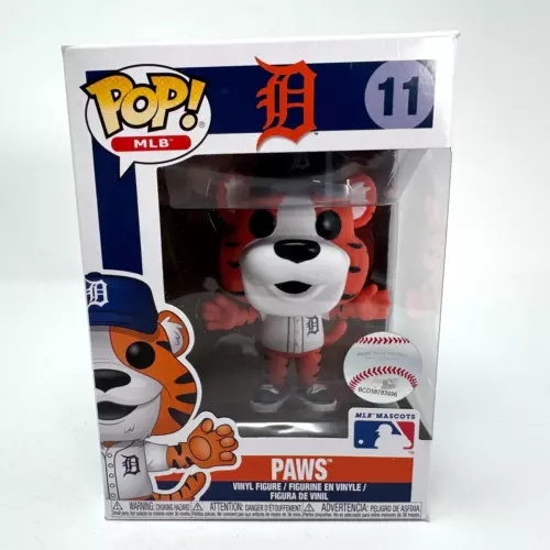 Funko Pop! MLB #11 Major League Baseball Detroit Tigers Mascot Paws Brand New!