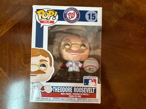 Funko Pop MLB Washington Nationals Mascot Theodore Roosevelt 15 Vinyl Figure NEW