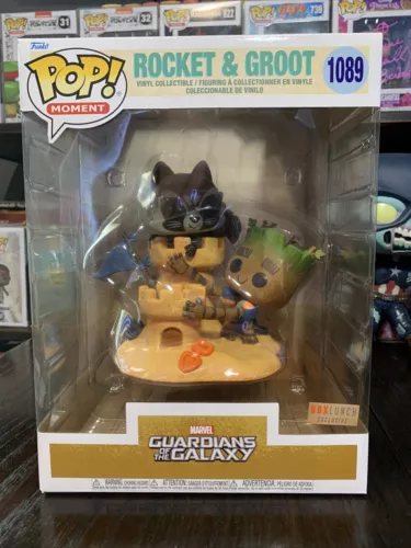 FUNKO POP! MOMENT - ROCKET & GROOT #1089 (BOX LUNCH EXCLUSIVE, NEW, MINT, RARE)
