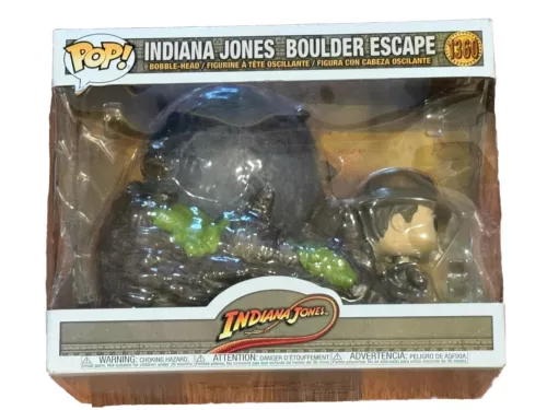 Funko Pop Moments Indiana Jones Boulder Escape 1360 Bobble-Head Figurine