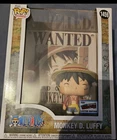 FUNKO POP MONKEY D. LUFFY 1459 WANTED POSTER NYCC EXCLUSIVE STICKER ONE PIECE