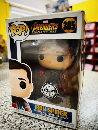 FUNKO POP! MOVIES 305 AVENGERS INFINITY WAR IRON SPIDER UNMASKED EXCLUSIVE NEW