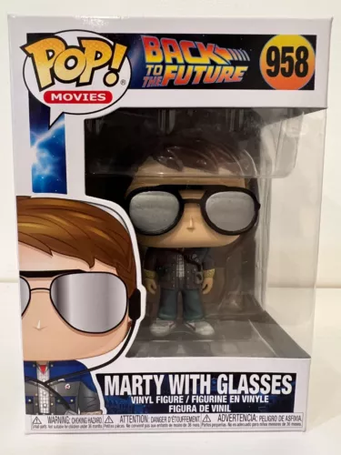 Funko Pop Movies #958 Marty with Glasses from Back to the Future BNIB
