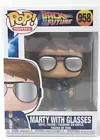 Funko Pop! Movies Back to the Future Marty with Glasses #958 W/Protector