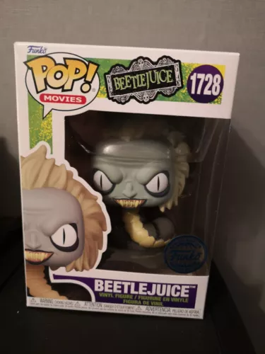 Funko Pop Movies Beetlejuice #1728 BEETLEJUICE ( RATTLE SNAKE )