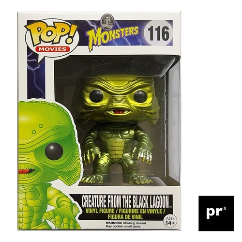 FUNKO POP! Movies Creature From The Black Lagoon METALLIC #116 Rare 2014 Vaulted