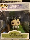 Funko POP! Movies Edward Scissorhands 985 Edward With Dinosaur Shrub New