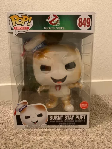 Funko Pop-Movies Ghostbusters  Jumbo Burnt Stay Puft 849 10" Gamestop Exclusive