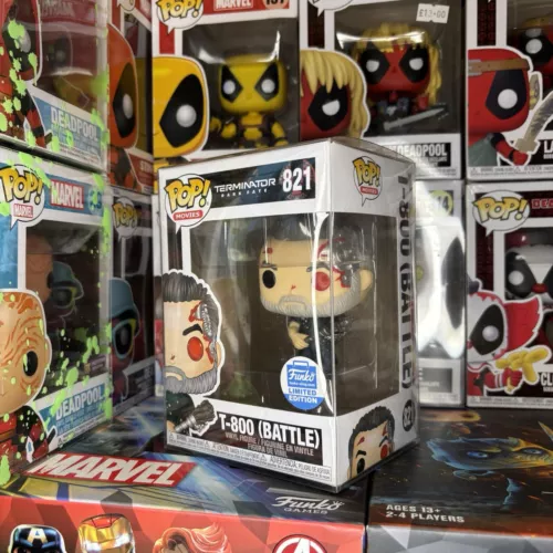 Funko Pop! Movies Terminator: Dark Fate T-800 (Battle) #821 Funko Limited Ed