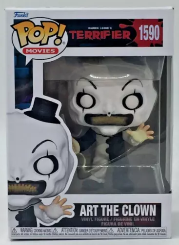 Funko Pop! Movies Terrifier Art The Clown #1590 With Pop Protector