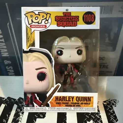 Funko POP! Movies The Suicide Squad Harley Quinn w/ Spear Body Suit #1108 New