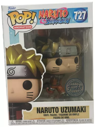 Funko Pop! - Naruto Uzumaki (Running) #727 Metallic Exclusive Rare Vaulted