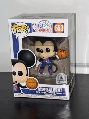 Funko Pop!-NBA experience-Basketball Mickey#553- Disney Parks Exclusive- Vaulted