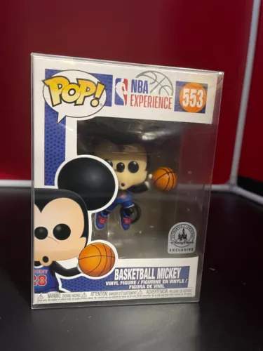 Funko Pop!-NBA experience-Basketball Mickey#553- Disney Parks Exclusive- Vaulted